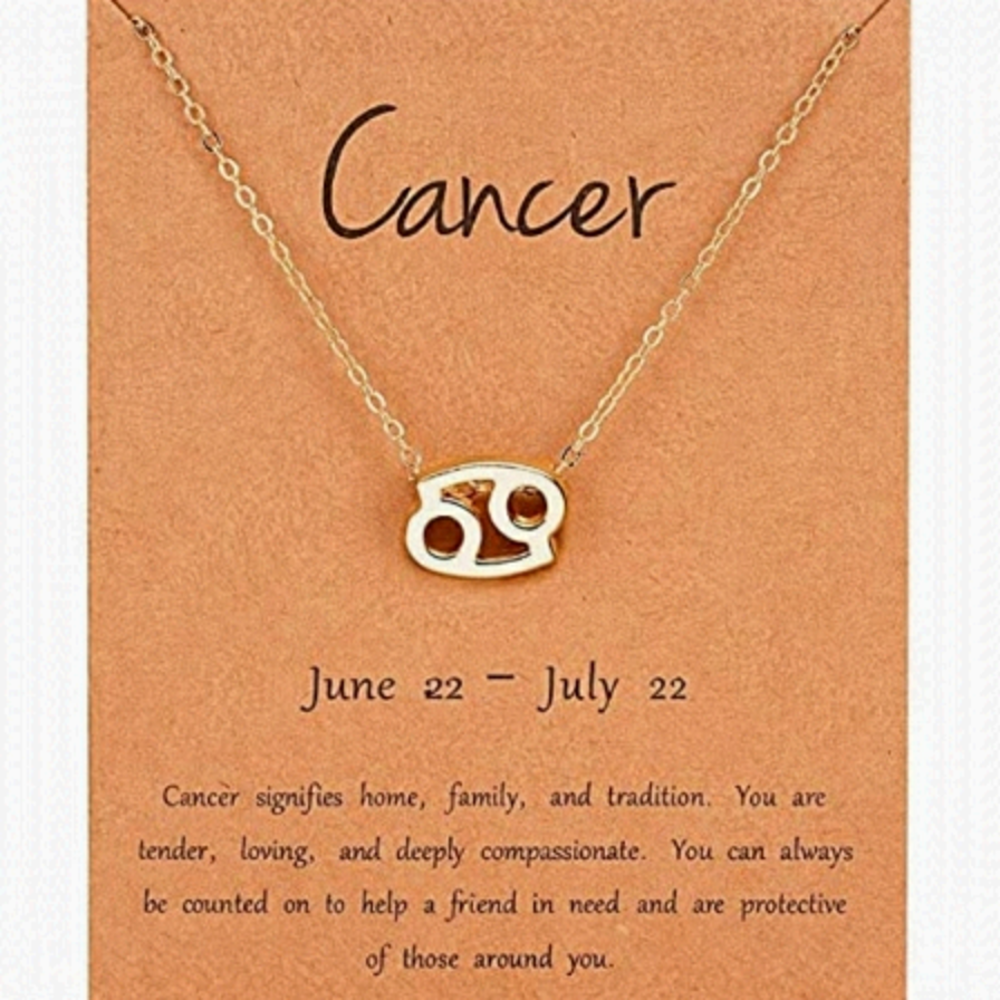 ♋️ NWT CANCER Zodiac Necklace ♋️